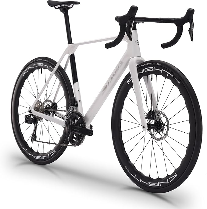 SAVADECK Carbon Road Bike, Lightweight 24-Speed Shifting Road Bicycle with Shimano 105 Di2 7170 Groupset, Carbon Frame with 700C Carbon Wheelset Disc Brake Race Bikes