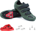 Men's Cycling Shoes – 2 & 3 Bolt Look Delta Cleat Spin Bike Shoes - Compatible with SPD Clips – Perfect for Indoor & Outdoor Road Cycling