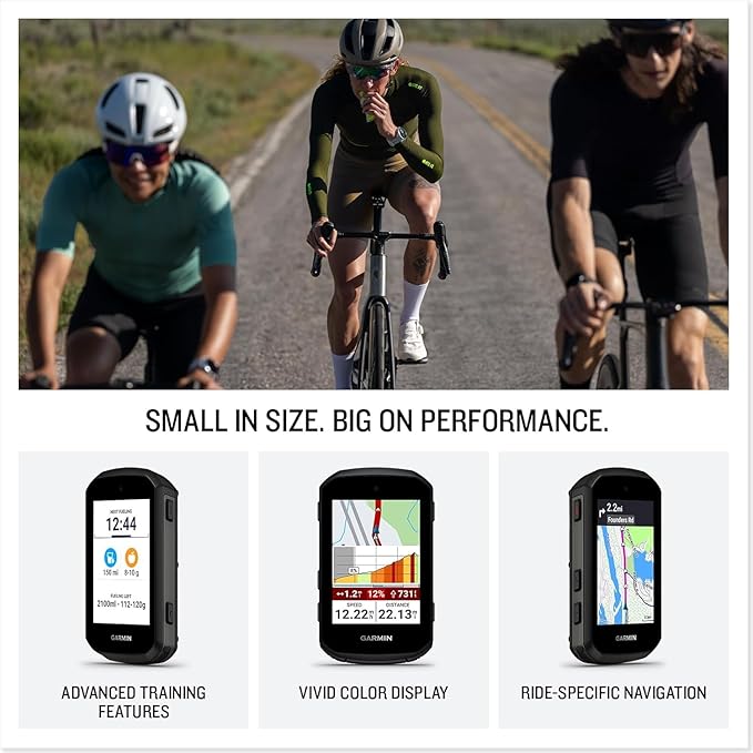 Garmin Edge 850 Compact GPS Cycling Computer Bundle - Color Touchscreen Display, Bike-Specific Mapping, Advanced Training & Performance with PlayBetter Silicone Case (White) & HD Screen Protectors