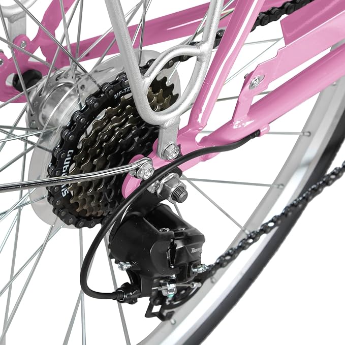 Tracer Osaka Hybrid Bikes for Women/Men,Steel Frame, 7-Speed/Inter-3 Speed, 700c Wheels,City Bike,Comfort Bike,Commuter Bike,Womens Bike Multiple Color