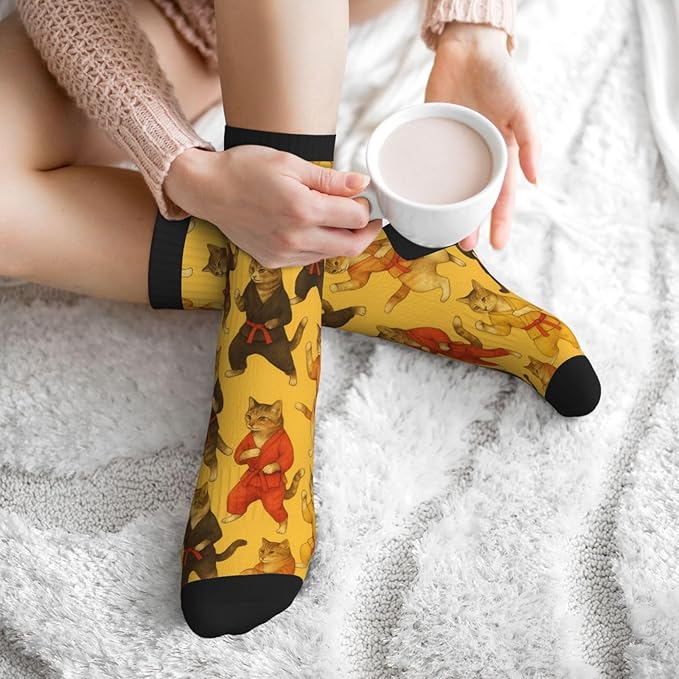 Crew Athletic Socks Funny Crazy Casual Sports Novelty Dress Socks for Women Men Running Hiking