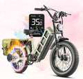 eAhora 2026 Latest Juliet Pro 2 5400W Dual Motor Electric Bike for Adults 43MPH 60V 70Ah 220+Miles Long Range Electric Bicycle 20" Fat Tire Full Suspension Mountain E-Bike All Terrain APP Control