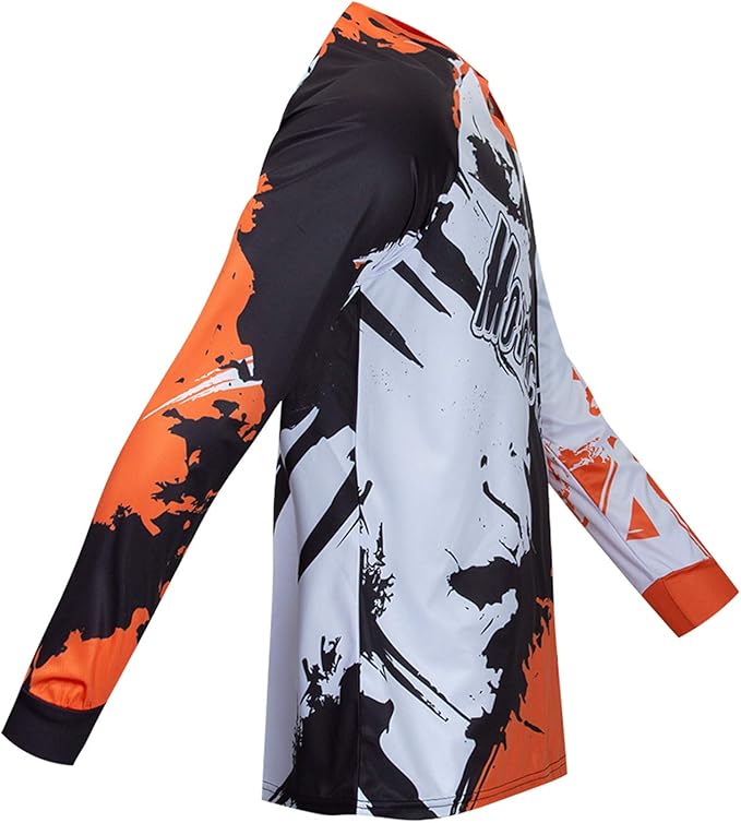 PSPORT Men's Motocross Jersey Long Sleeve Motocross Shirt Men Mountain Dirt Bike Jersey Downhill Riding Racing Clothing Tops