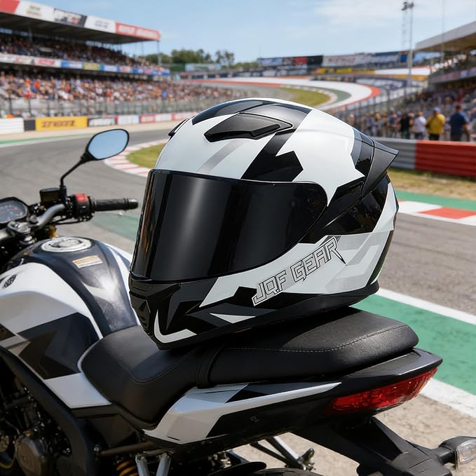 Full Face Motorcycle Helmet WS-607 DOT Approved Motorbike Racing Street Bike Helmets for Adults with Visor