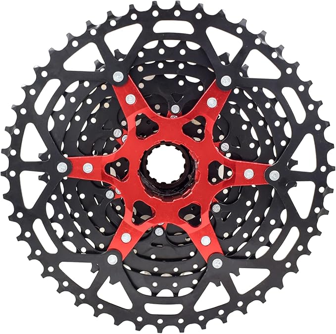 VG SPORTS 8/9/10/11/12 Speed Ultra-Light Bike Cassette for Mountain Bike 11-40T/11-42T/11-46T/11-50T/11-52T MTB Cassette Lightweight Aluminum Bracket Cassette