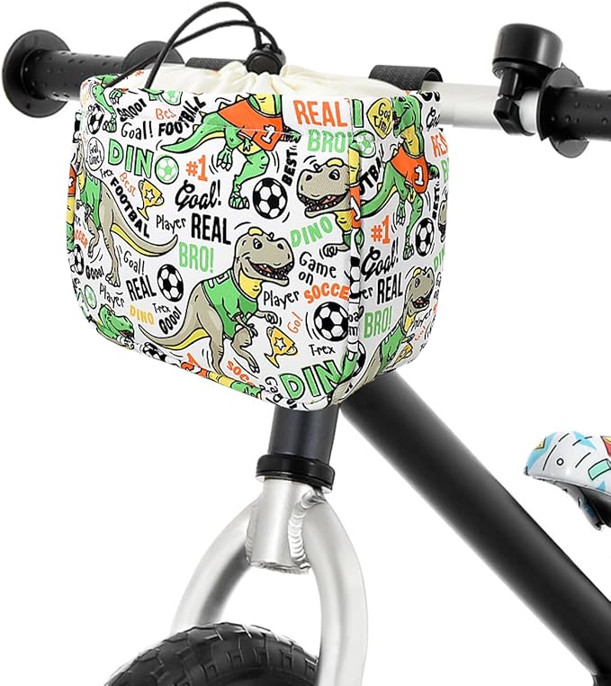 ANZOME Bike Basket for Girls, Children's Front Bike Decoration Accessory for Girls & Boys Gift Fits Most Children's Bikes Like Tricycle, Balance Bike, Scooter