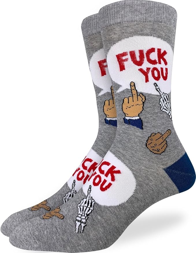 Good Luck Sock Novelty Crew Socks for Adults - For Men, Women and Teens