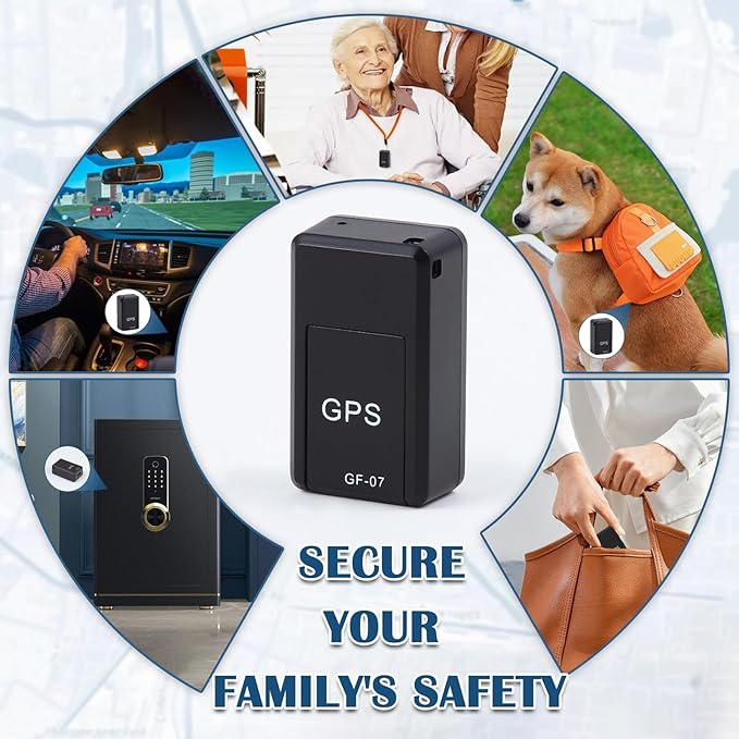 GPS Tracker for Vehicles - Mini Car GPS Tracker Portable Real Time Magnetic GPS Tracking Device,No Subscription Required/No Monthly Fee,Hidden GPS Trackers for Kids,Dogs,Trucks