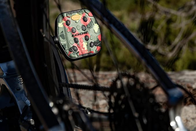 LOOK Cycle - Geo Trail Grip Bike Pedals - Flat Pedals - MTB Bike Pedal - Black, Red, Lime, Camo