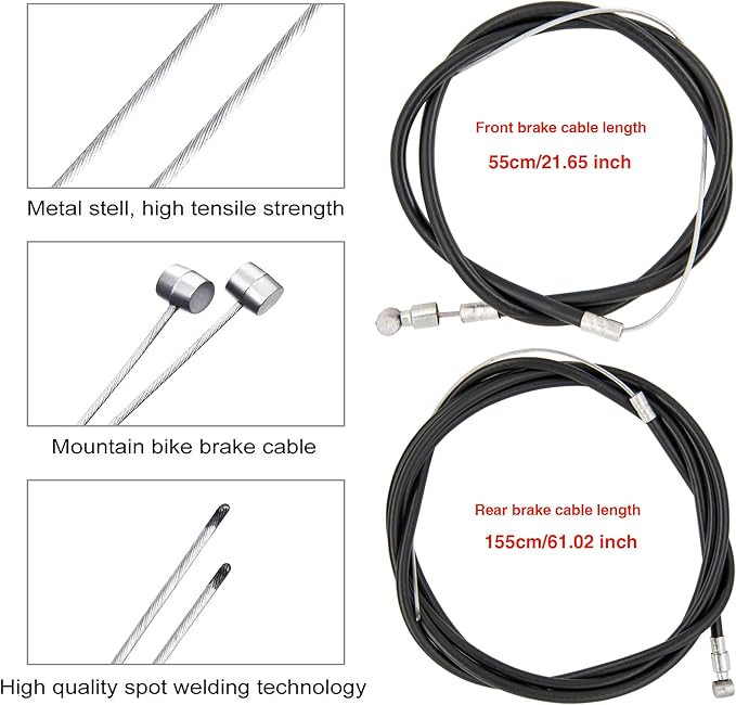 Bike Brakes Calipers Set,Side Pull Brake Set,69-96mm Reach,for Bike C Shape Brake Aluminum Bicycle Brake
