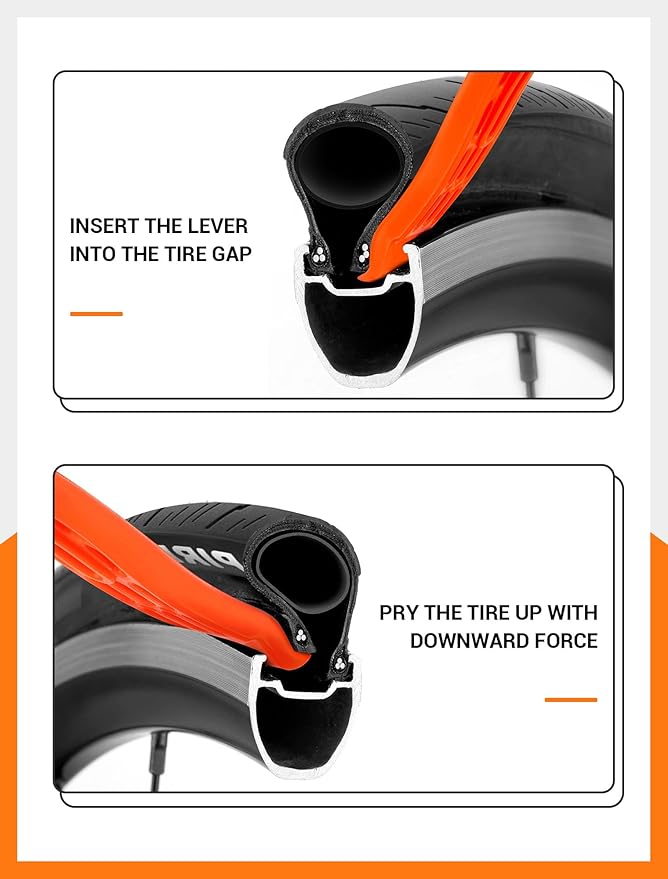 Bike Tire Levers| Ultra Strong Tire Levers & Stainless Steel Tire Spoons, Bike Tire Removal Tool for Road or Mountain Bike Tires, Must Have Bike Tire Tool in Bike Tire Repair Kit