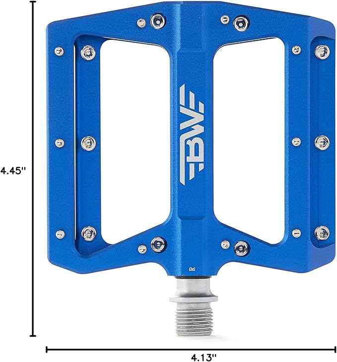Berm Platform Bike Pedals - Lightweight Aluminum Flat Pedals for MTB and BMX