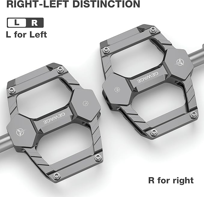 Mountain Road Bike Pedals -Bicycle Flat Pedals Aluminum 9/16" Sealed Bearing- Lightweight Platform for Road Mountain BMX MTB Bike Children's Bicycle