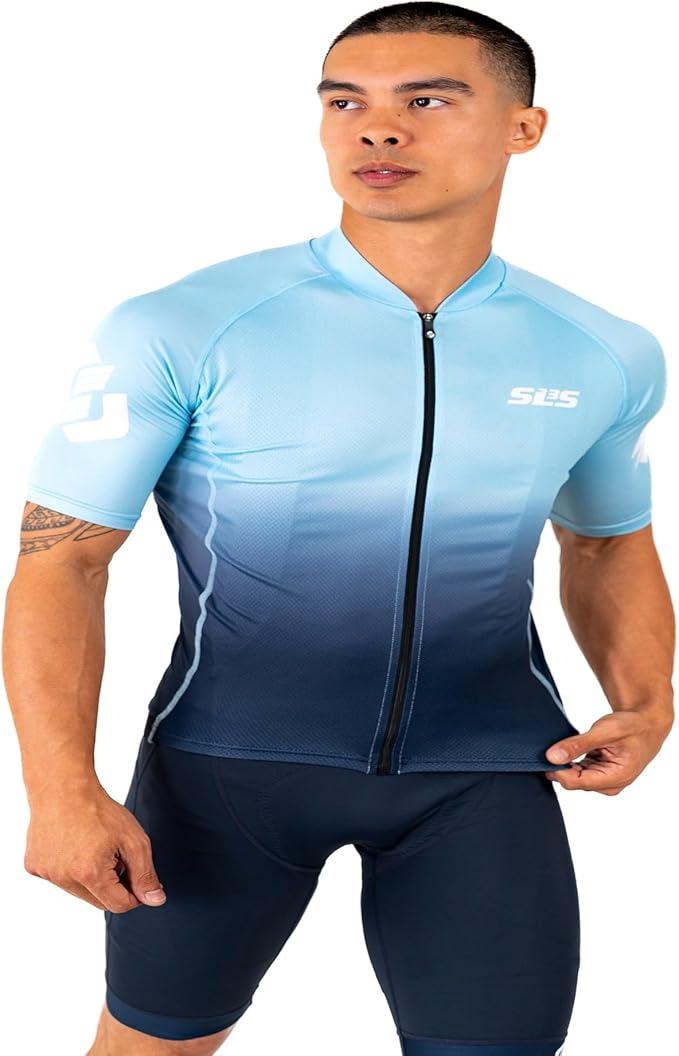 SLS3 Bike Jersey for Men Cycling – Men's Cycling Jersey Short Sleeve – Lightweight Road Bike Shirts