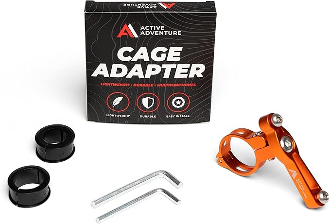 Bike Seat Post Mount Bottle Holder Adapter - Universal Water Bottle Cage for MTB, Road, Kids, Beach Cruiser Bikes