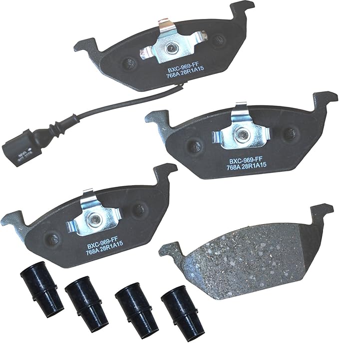 Bendix Premium SBC768A Ceramic Front Brake Pads for Select Models Audi A3, Seat Leon, Toledo, Volkswagen Beetle, Bora, Caddy, Clasico, CrossFox, Golf, Golf City, Jetta, Jetta SportVan