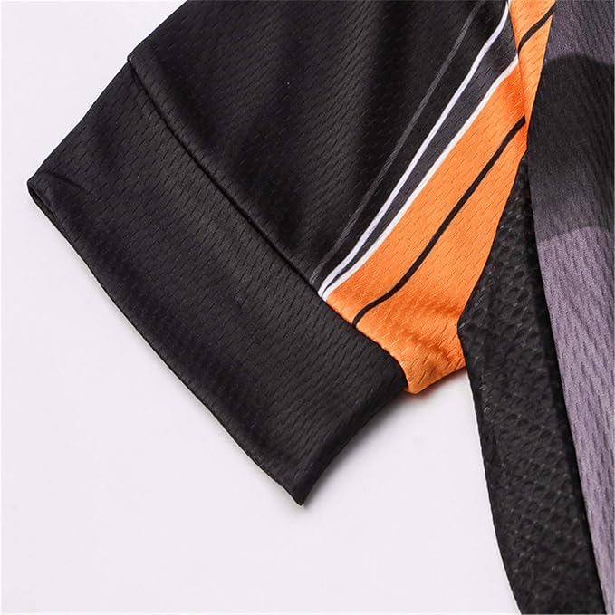 JPOJPO USA Cycling Jersey Men Short Sleeve Bike Shirts Biking Jersey Summer American Bicycle Tops with 3 Pockets Reflective
