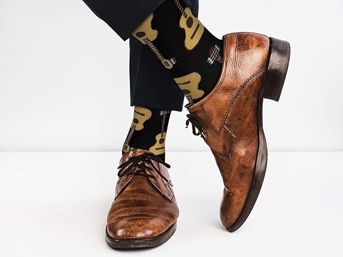 Real Sic Fun Socks for Men and Women - Cozy Cotton Dress Socks with Colorful Designs - Cool, Casual, Wacky Patterned