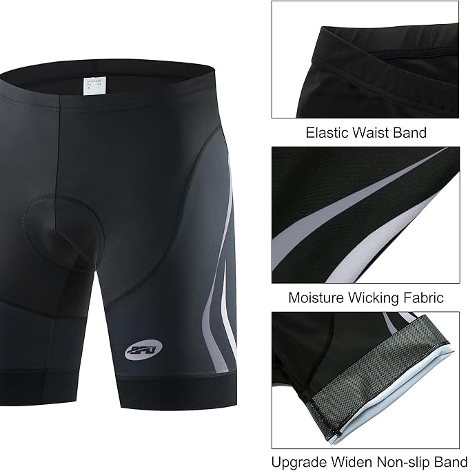 Men's Cycling Shorts Padded Biking Bottoms Team Bike Sportwear