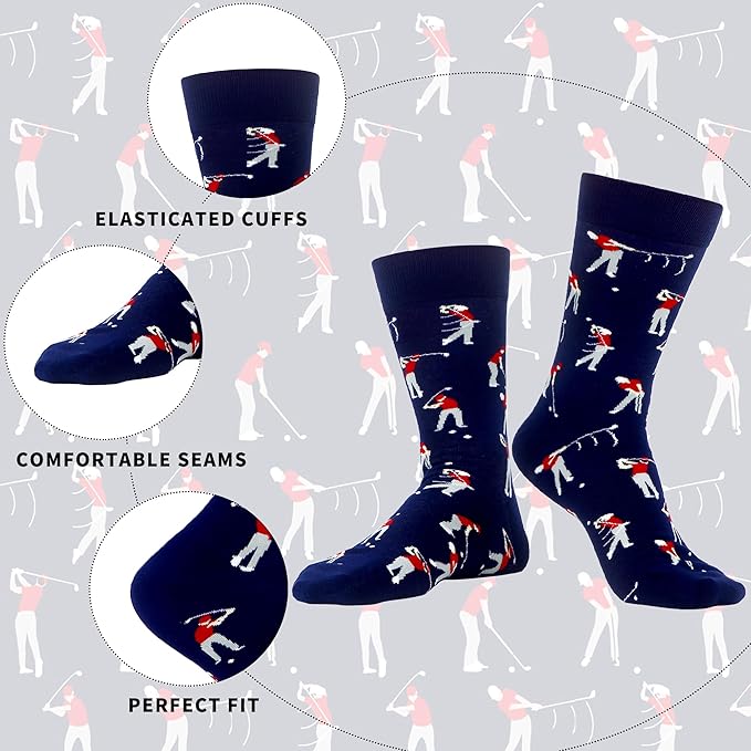 WeciBor Men's Dress Funny Crazy Colorful Novelty Combed Cotton Crew Socks 12 Pack - Size 7-10/10-13/13-15