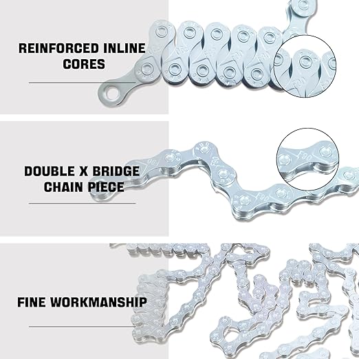 6/7/8/9/10/11/12 Speed Bike Chain – High-Strength, Durable & Smooth-Shifting for Road/Mountain Bikes (9-Speed)