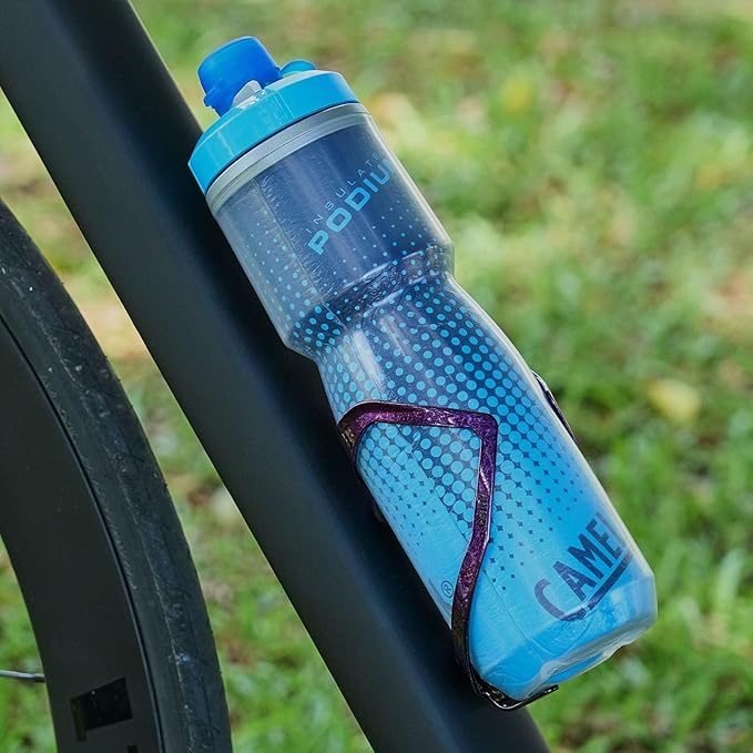 Bike Water Bottle Holder Bicycle Cage for Mountain Road MTB Gravel Adult Bikes Cycling Universal Carrier Rack 2 Pack Aluminum Alloy Ultralight Kettle Drink Accessories Purple