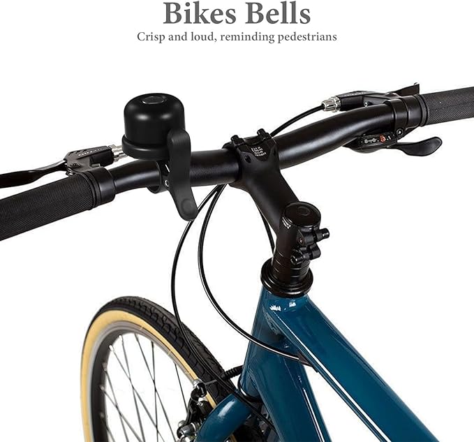 Vintage Bike Bell for Mountain Bikes Retro Copper Metal Cycling Bell Loud Crisp Sound Anti-Loss Folding for Outdoor Cycling Accessories