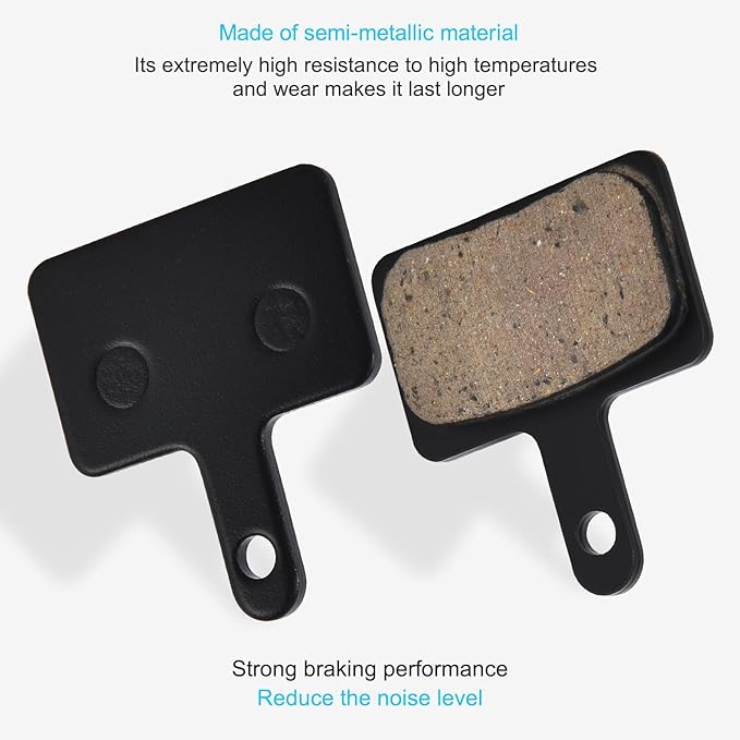 4 PCS Bike Brake Pads, Mountain Bicycle Brake Pads-Compatible with TRP Tektro Shimano High Performance Mountain Bike Brake Pads, Mountain Bike Disc Brake Pad