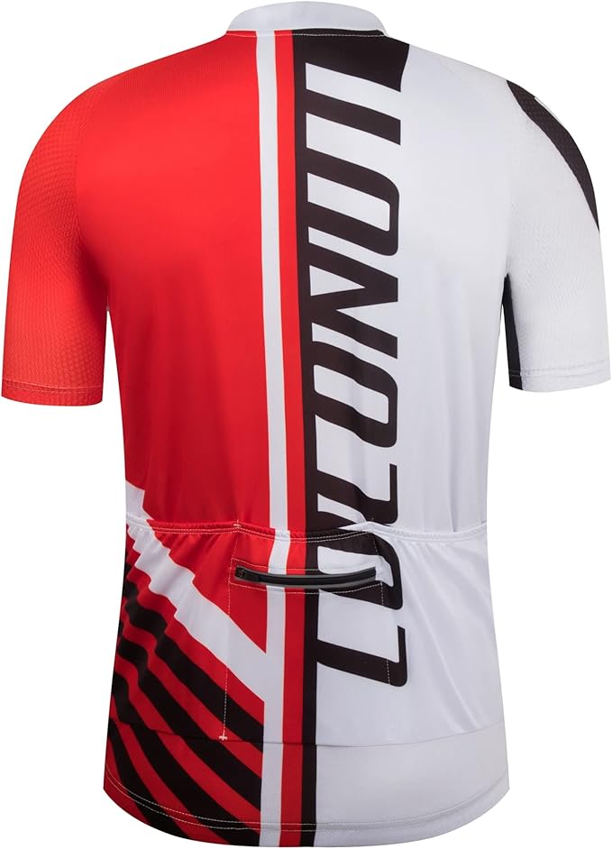 Coconut Ropamo CR Mens Cycling Jersey Short Sleeve Road Bike Shirt with 3+1 Zipper Pockets Breathable Quick Dry
