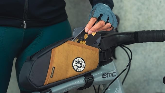 ULAC TREKKING GT BOLT-ON Bike Top Tube Bag, Waterproof Pouch Pack, Cycling Accessories Pouch for Mountain Road Bike