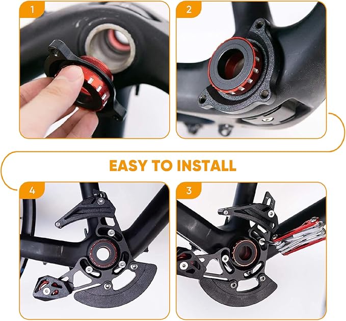 BESNIN Chain Guide 32-40T Single Disc MTB Chain Guide High-Strength Aluminum Alloy Mountain Bike Chain Guard for ISCG05 Mounting Systems