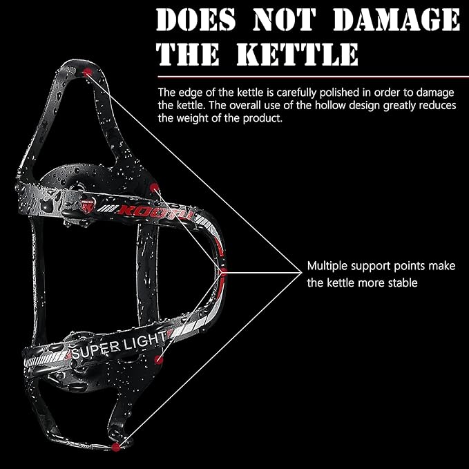 SAVADECK Lightweight Water Bottle Cage, Anti-Rust Holder Side Load for Mountain/Road/Hybrid/Folding Bikes