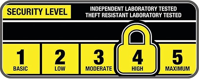 Kryptonite Combo Bike U-Lock Standard, Anti-Theft Security Bicycle Lock, 12mm Steel Shackle, 4-Digit Resettable Combination U Lock for Scooter Road Mountain Bikes