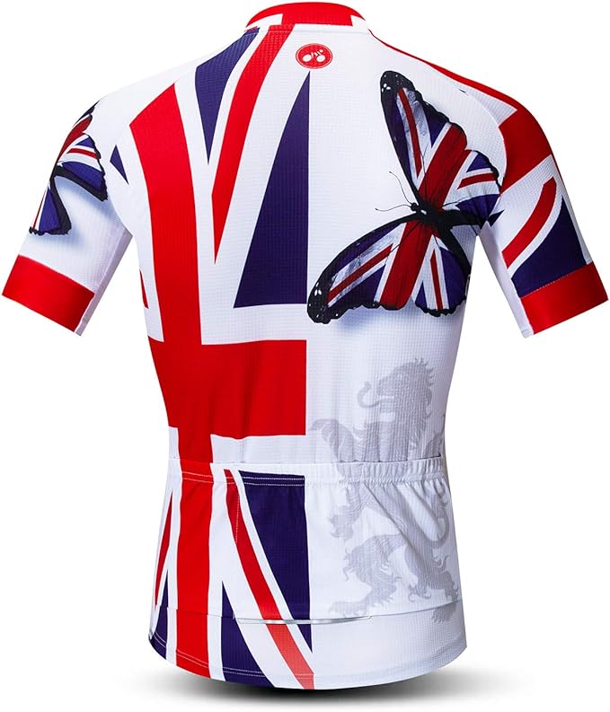 Men's Cycling Jerseys Tops Biking Shirts Short Sleeve Full Zipper Bike Clothing
