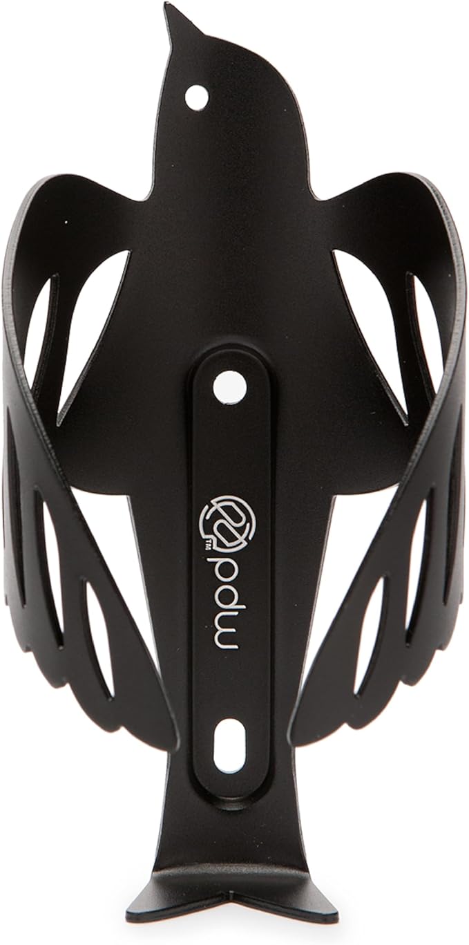 Portland Design Works Water Bottle Cage - Lightweight Water Bottle Holder for Bikes, Sparrow Cage, Black