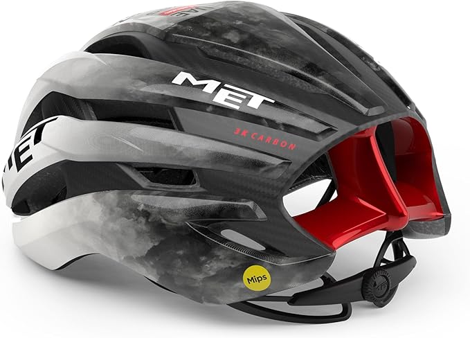 MET Trenta 3K Carbon MIPS Road Bike Helmet | Aerodynamic Racing Helmet for Adults, Carbon Fiber Construction, MIPS AIR Tech, Sunglasses Port