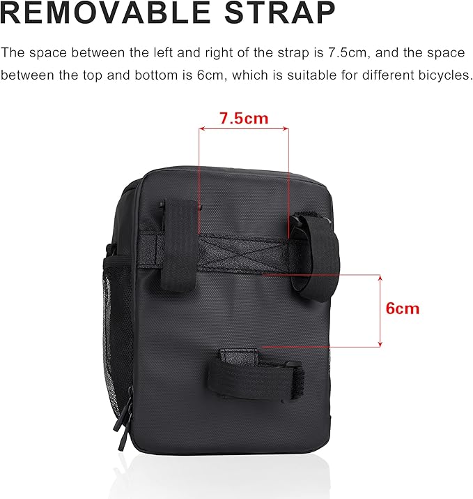 Rhinowalk Bike Handlebar Bag Bike Front Bag Road Bike Bag Bike Frame Bag Bike Basket Bag Bicycle Bag Professional Cycling Accessories-L