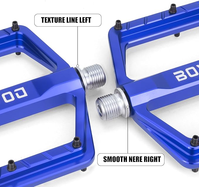 Bike Pedals 9/16" Lightweight Non-Slip Bicycle Platform Pedals - Fits Most Adult Bikes & Mountain Bikes &MTB, Road Bikes and Slip-Resistant Design