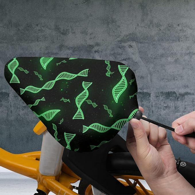 Adjustable Exercise Bike Seat Cover, Soft Cushion Indoor Outdoor Dust Resistant Protection