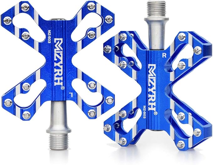 ThinkTop 3 Bearing Ultralight MTB BMX Road Mountain Bike Pedals Platform Flat Aluminum Sealed Ever Lubricate Bearing Axle 9/16 Inch