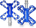 ThinkTop 3 Bearing Ultralight MTB BMX Road Mountain Bike Pedals Platform Flat Aluminum Sealed Ever Lubricate Bearing Axle 9/16 Inch