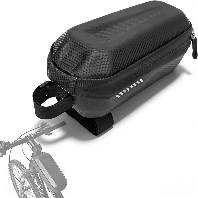 Bike Top Tube Bag, EVA Hard Shell Layered Waterproof Bicycle Cycling Front Tube Bag, Bag Cycling Accessories Pouch