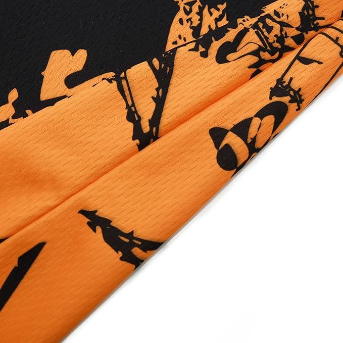 JPOJPO Men's Mountain Bike Jersey Long Sleeve MTB Off-Road Racing Downhill Motocross Shirts Quick Dry&Moisture-Wicking Tops