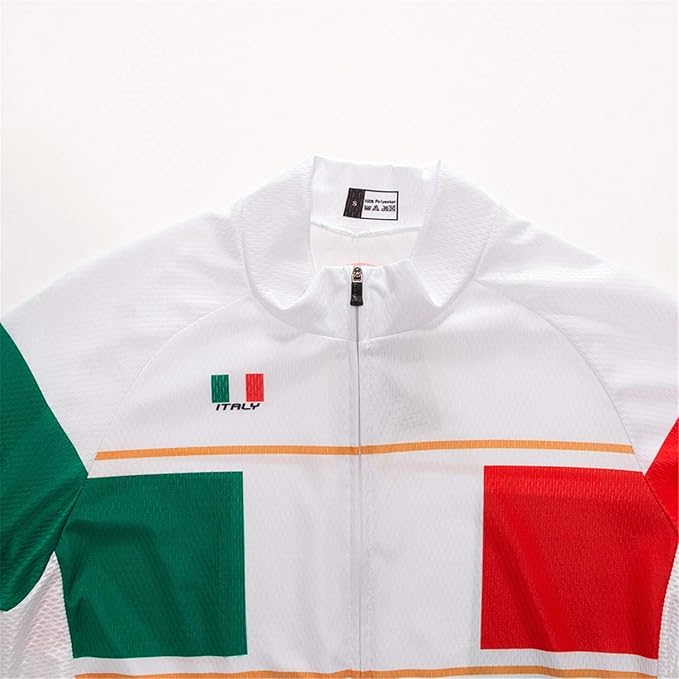 Cycling Jerseys Men Bicycle Short Sleeve Summer Shirt Bike Biking Tops Riding Clothing Flag