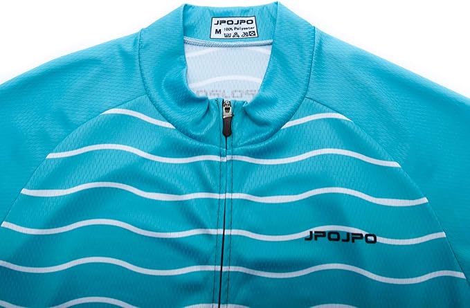 JPOJPO Men's Cycling Jersey Bike Shirt Short Sleeve MTB Summer Clothing Bicycle Tops Jacket S-3XL