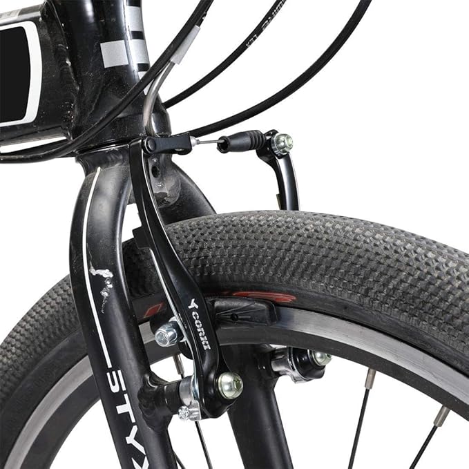 CNC V Brake Set, Bicycle Linear Pull V Brakes for Front/Rear Wheel, Long Arm 110mm, Black …