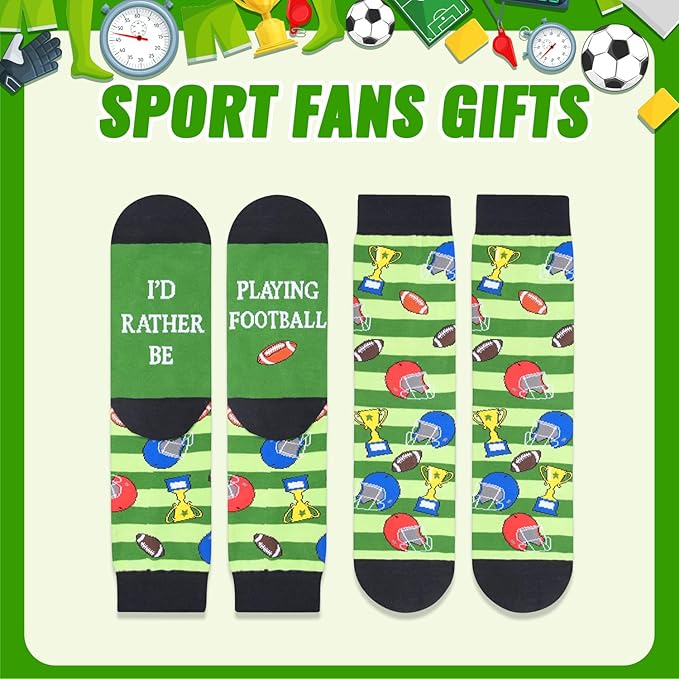 Zmart Sport Gifts for Men - Softball Basketball Volleyball Wrestling Plane Bike Socks