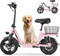 Electric Scooter Adults, 1300W/900W Peak Motor, Electric Scooter with Seat, 48V 13Ah/10.4Ah Battery, 14" Tires, 35/28 Miles Range, 20 MPH, 330 LBS Load, Dual Braking