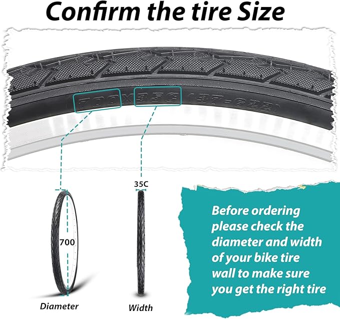 MOHEGIA Road Bike Replacement Tire: 700x25C/700x28C/700Cx35C Folding Bicycle Tire for On City Road Riding
