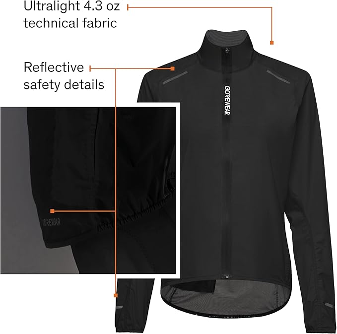GOREWEAR Spinshift Men’s Cycling Windbreaker Jacket | Lightweight, Packable, Water-Repellent Bike Jacket for Men
